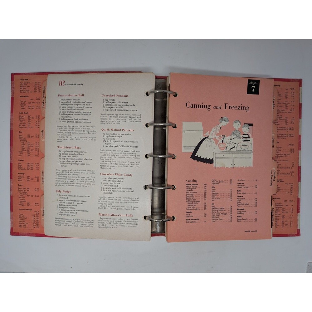 Vintage 1953 Better Homes Gardens New Cook Book First Edition 9th print Binder - Picture 6 of 7